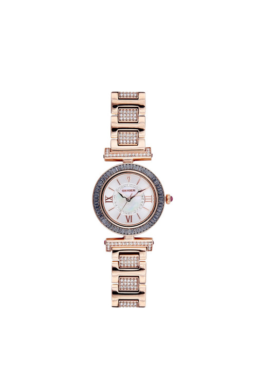 GEIGER GE1174RG-SET Mother of Pearl Dial Rose Gold Stainless Steel Strap + Extra Strap and Bezel