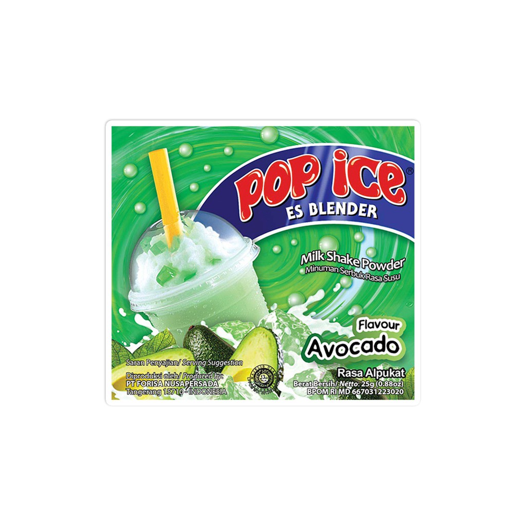 POP Ice Rasa Avocado 25 Gr (DUS)